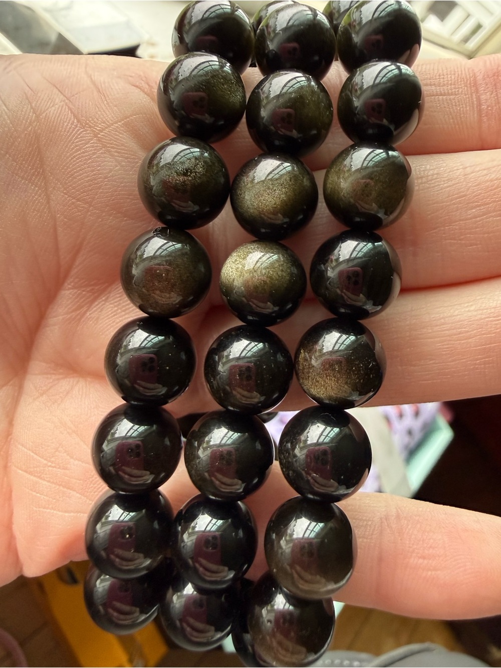 High Quality Golden Obsidian 10mm bracelets